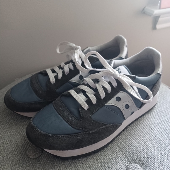 Saucony Jazz Nylon Suede Trim Retro Inspired Sneakers 7.5 - Picture 1 of 7